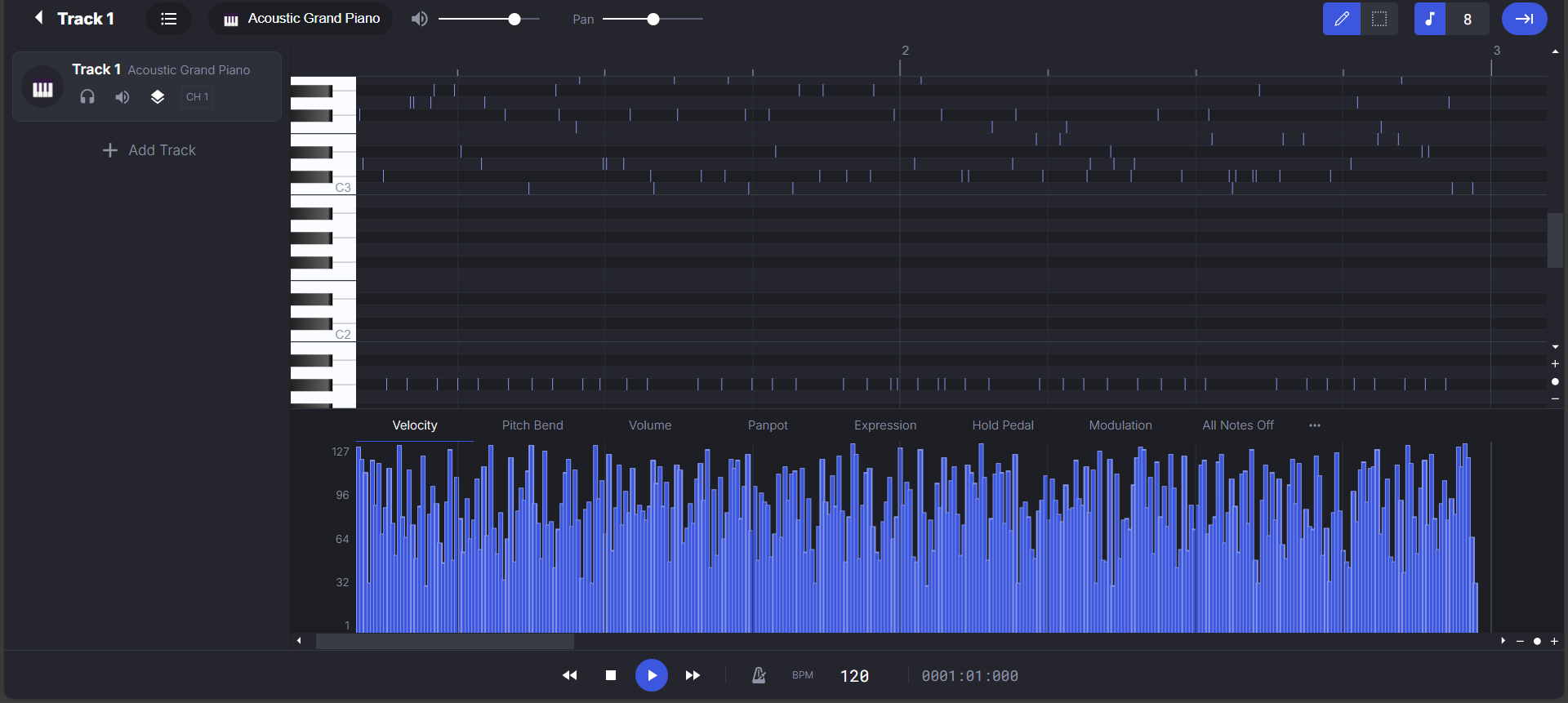 Midi file